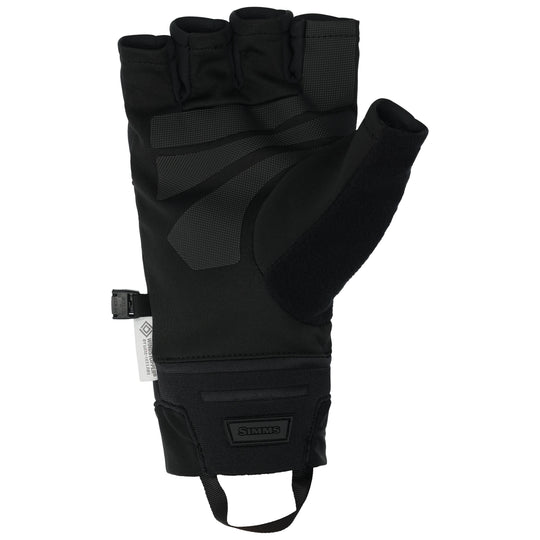 Simms WINDSTOPPER Half-Finger Glove Black Image 02