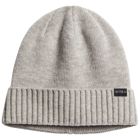 Sitka Cuffed Knit Beanie Heather Grey Image 01