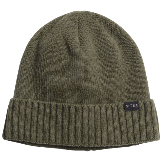 Sitka Cuffed Knit Beanie Olive Green Image 01