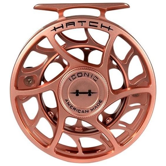 Hatch Custom Penny Dropper Iconic Large Arbor Fly Reel 5 Plus Copper / Black Image 01