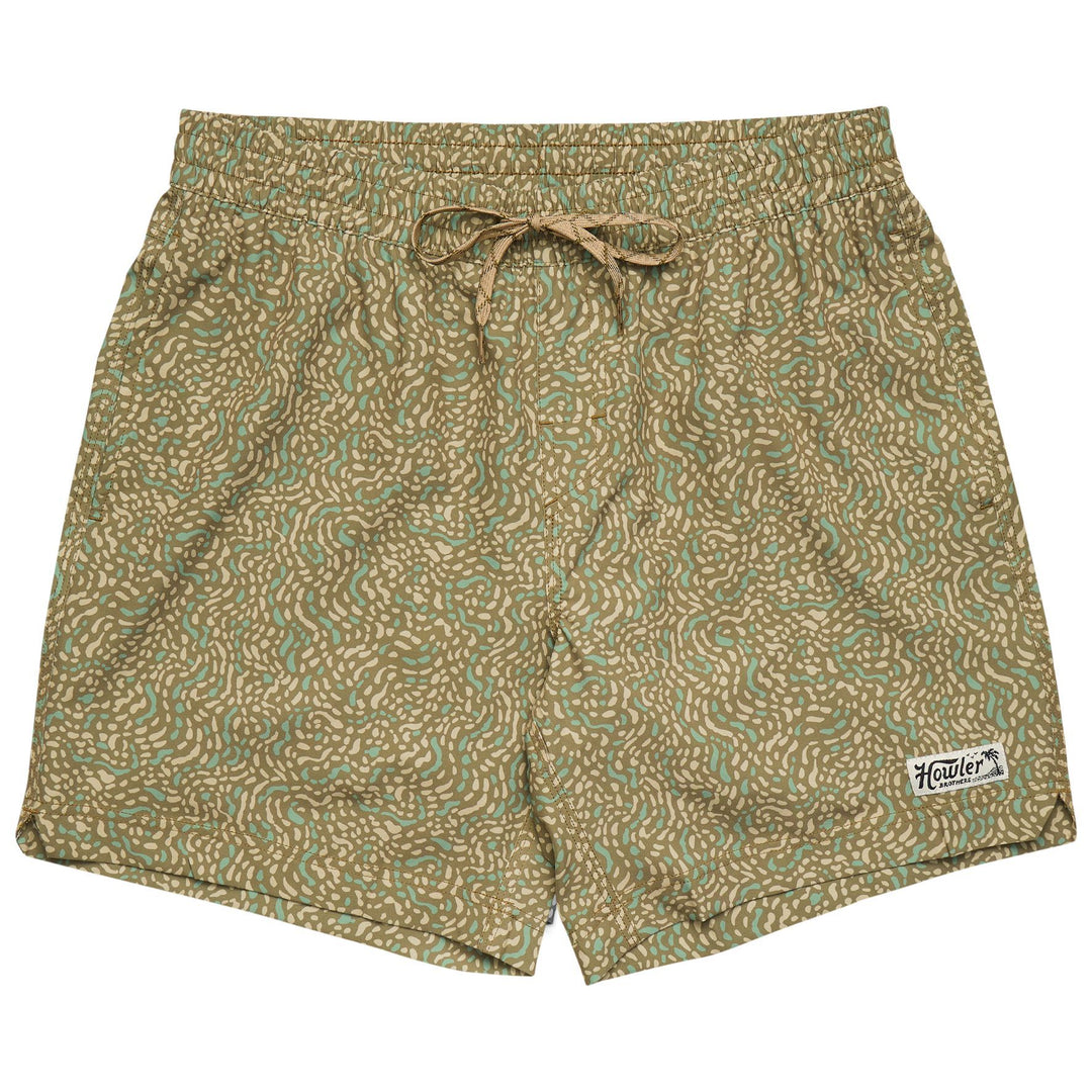 Howler Brothers Deep Set Boardshorts Pond Patterns : Mermaid Image 01