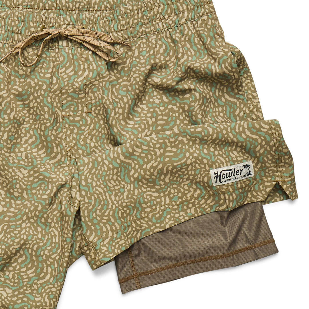 Howler Brothers Deep Set Boardshorts Pond Patterns : Mermaid Image 05