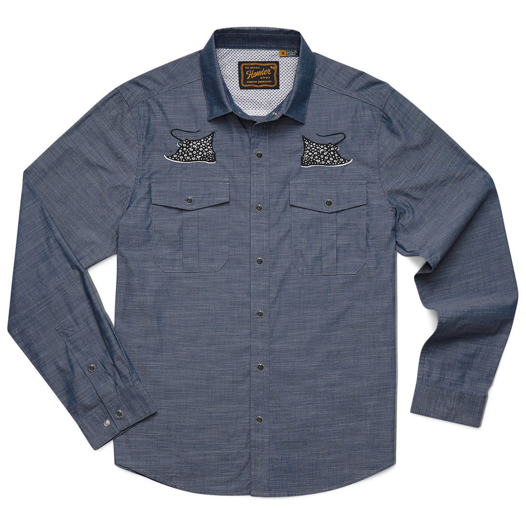 Howler Brothers Gaucho Snapshirt Patrolling Rays Image 01
