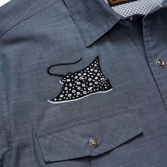 Howler Brothers Gaucho Snapshirt Patrolling Rays Image 04