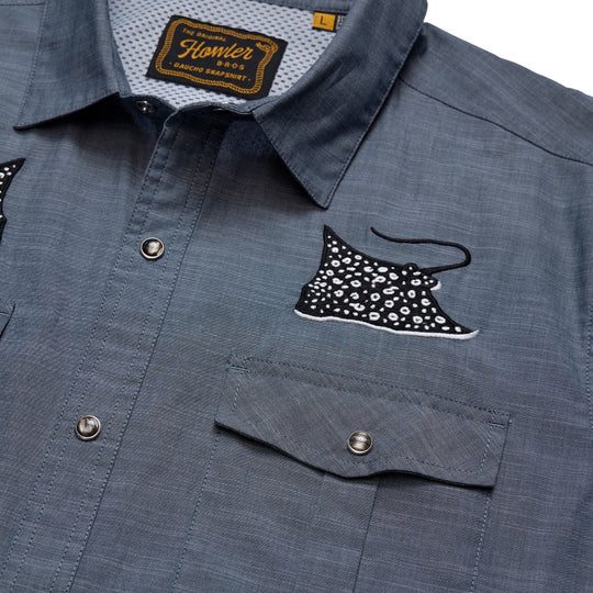 Howler Brothers Gaucho Snapshirt Patrolling Rays Image 05