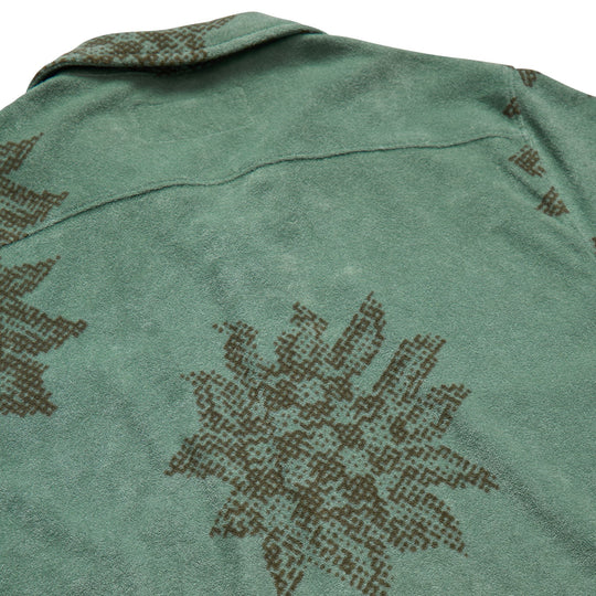 Howler Brothers Palapa Terry Shirt Sunflower Pixels : Granite Green Image 05