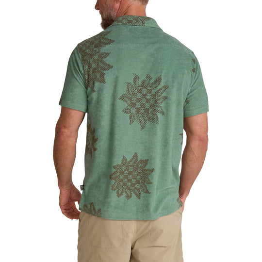 Howler Brothers Palapa Terry Shirt Sunflower Pixels : Granite Green Image 07