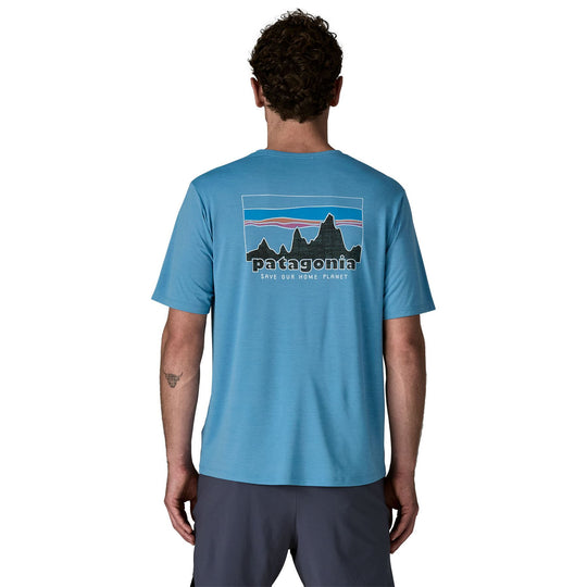 Patagonia Men's Capilene Cool Daily Shirt - '73 Skyline Shore Blue - Light Shore Blue X-Dye