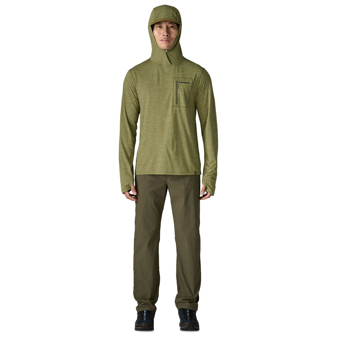 Patagonia Men's Capilene Cool Sun Hoody - Fitz Roy Trout Caper Green - Buckhorn Green X-Dye Image 03