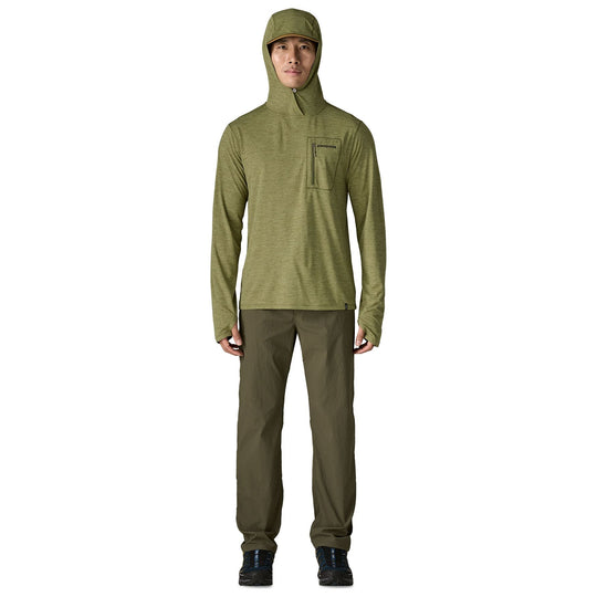 Patagonia Men's Capilene Cool Sun Hoody - Fitz Roy Trout Caper Green - Buckhorn Green X-Dye Image 03