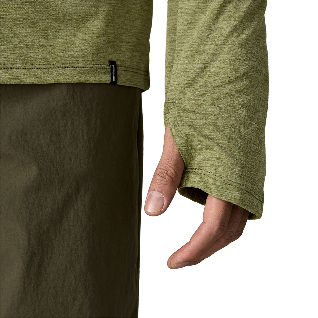 Patagonia Men's Capilene Cool Sun Hoody - Fitz Roy Trout Caper Green - Buckhorn Green X-Dye Image 10