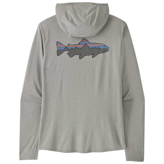 Patagonia Men's Capilene Cool Sun Hoody - Fitz Roy Trout Crisp Grey - Salt Grey X-Dye Image 01