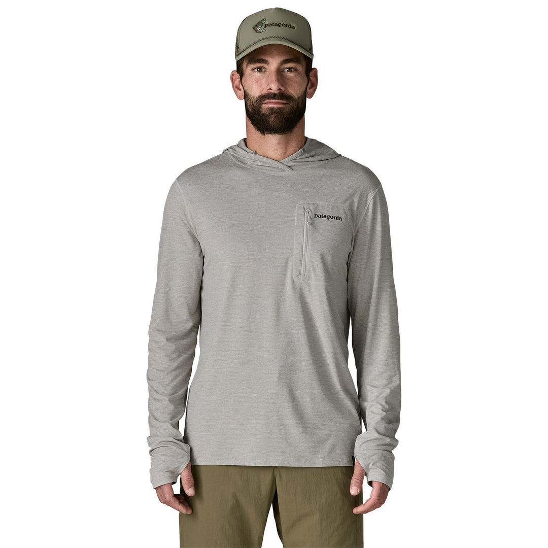 Patagonia Men's Capilene Cool Sun Hoody - Fitz Roy Trout Crisp Grey - Salt Grey X-Dye Image 02
