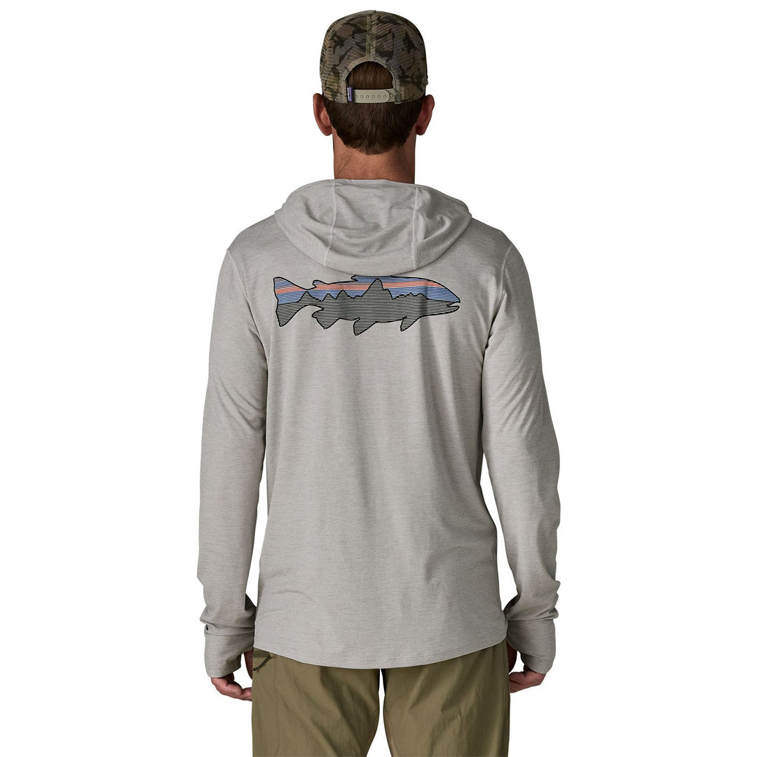 Patagonia Men's Capilene Cool Sun Hoody - Fitz Roy Trout Crisp Grey - Salt Grey X-Dye Image 03