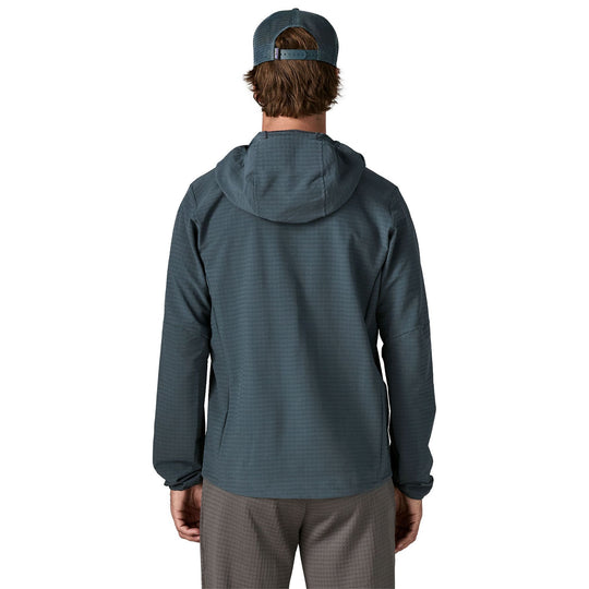 Patagonia Men's R1 TechFace Fitz Roy Trout Hoody Summit Blue Image 04