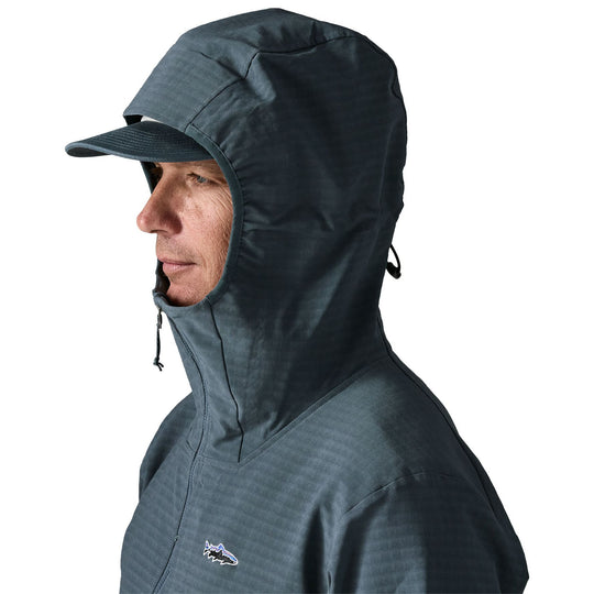 Patagonia Men's R1 TechFace Fitz Roy Trout Hoody Summit Blue Image 05