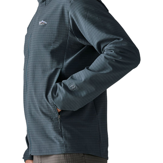Patagonia Men's R1 TechFace Fitz Roy Trout Hoody Summit Blue Image 07