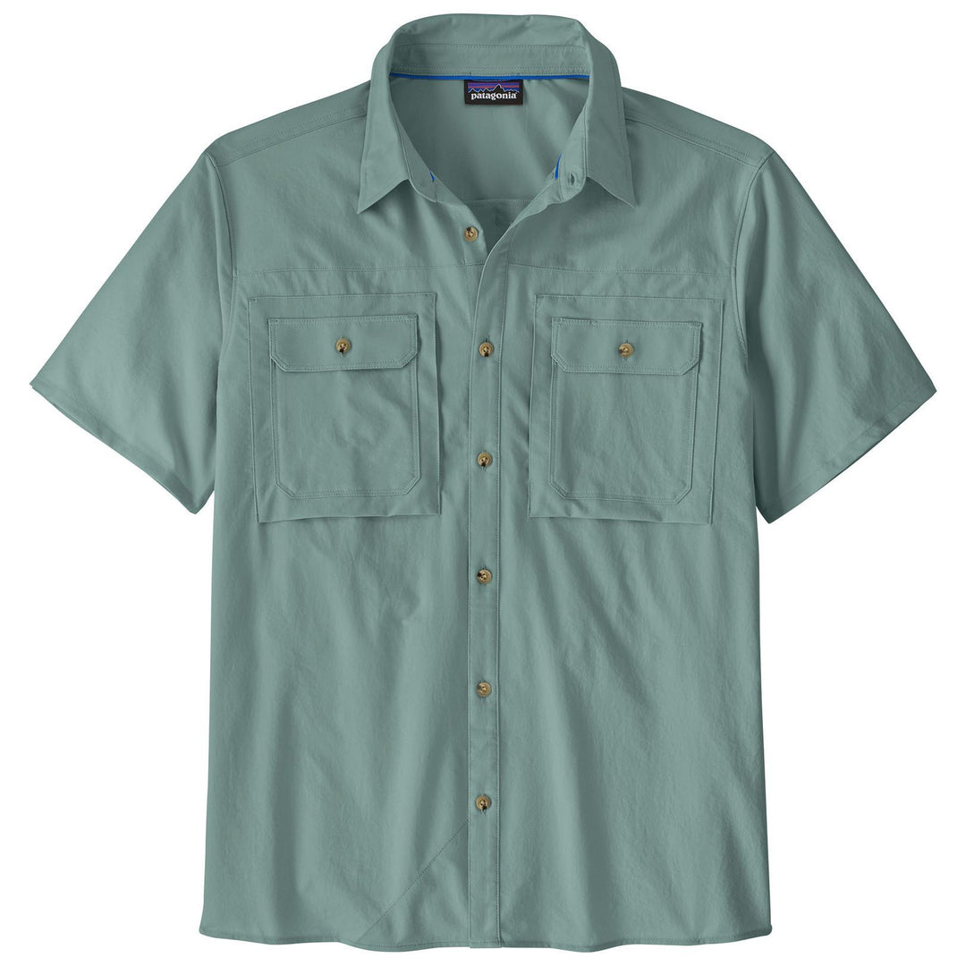 Patagonia Men's Short-Sleeved Self Guided Sun Shirt Blue Sage Image 01