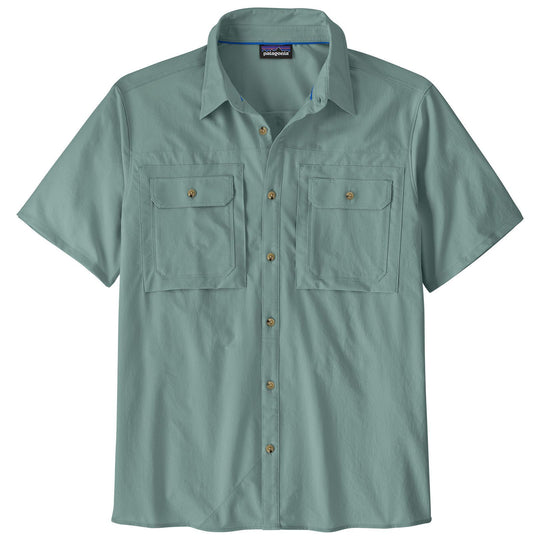 Patagonia Men's Short-Sleeved Self Guided Sun Shirt Blue Sage Image 01