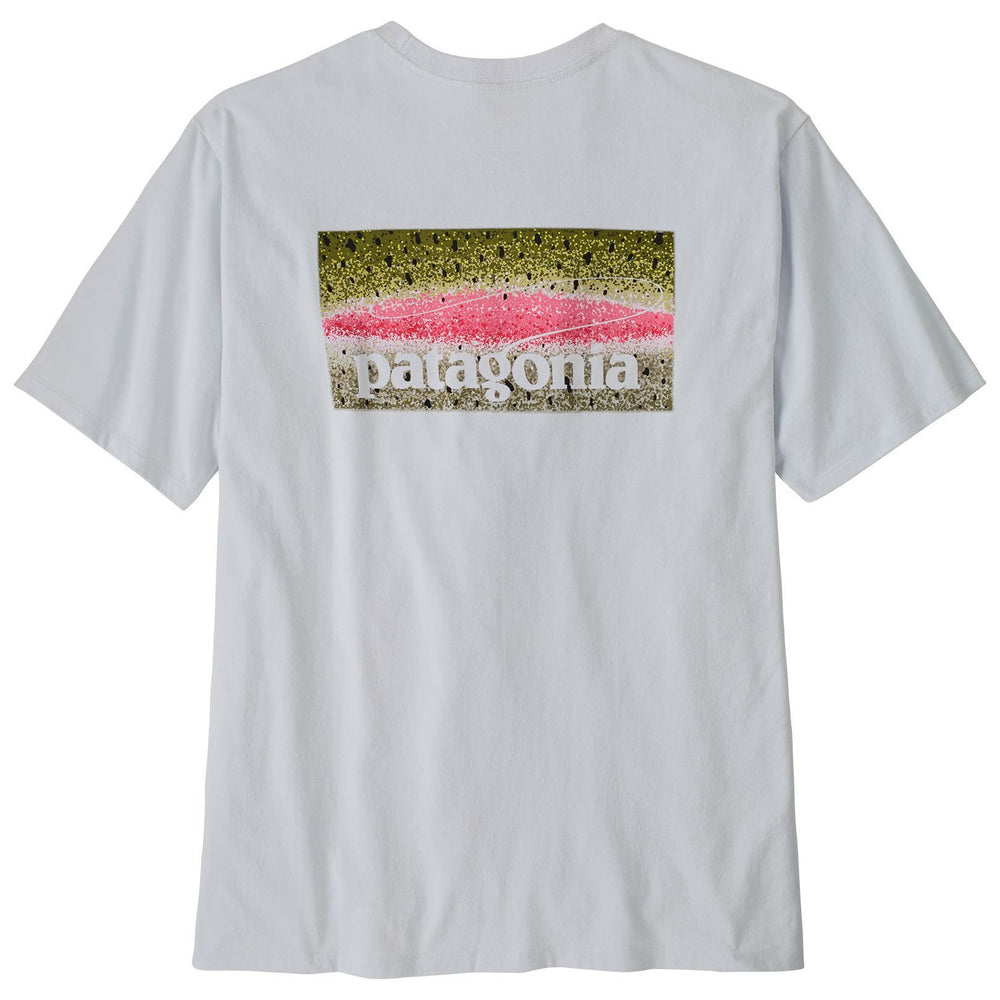 Patagonia Men's Take a Stand Responsibili-Tee Rainbow Run: White Image 01