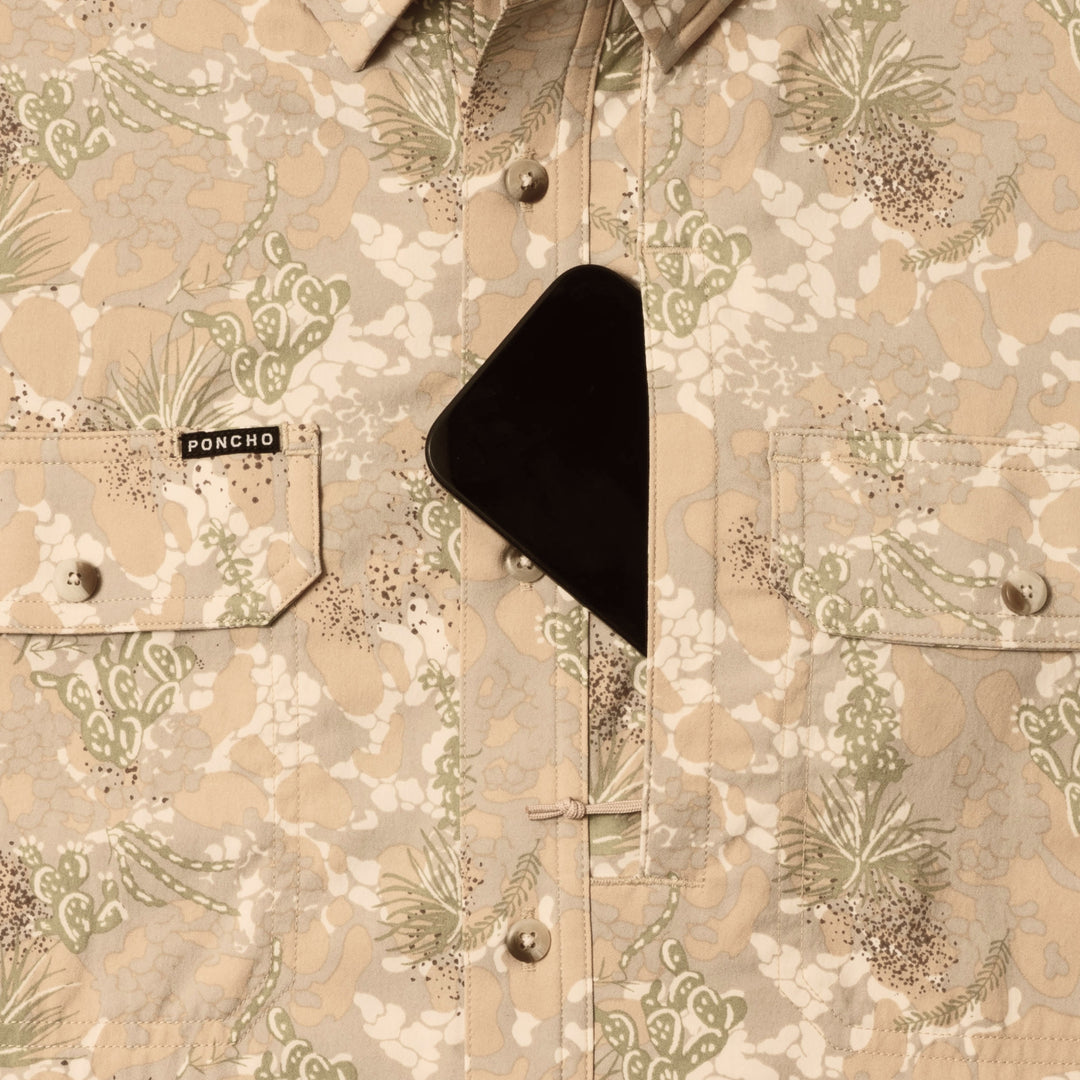 Poncho Men's The Pearsall South Texas Camo Image 05