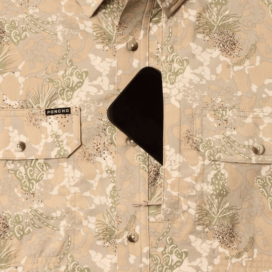 Poncho Men's The Pearsall South Texas Camo Image 05