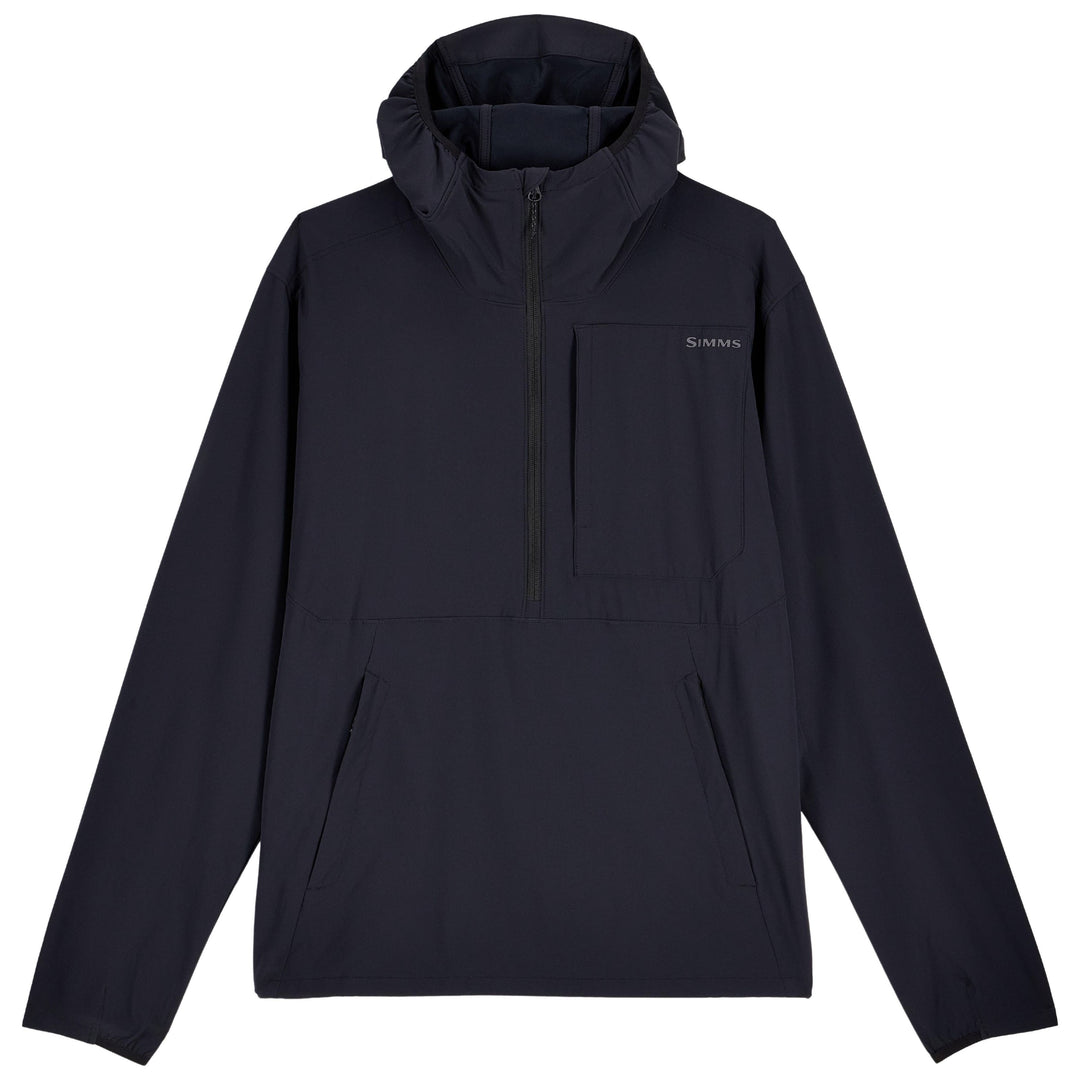 Simms Men's Rogue Flex Half-Zip Pullover Black Image 01