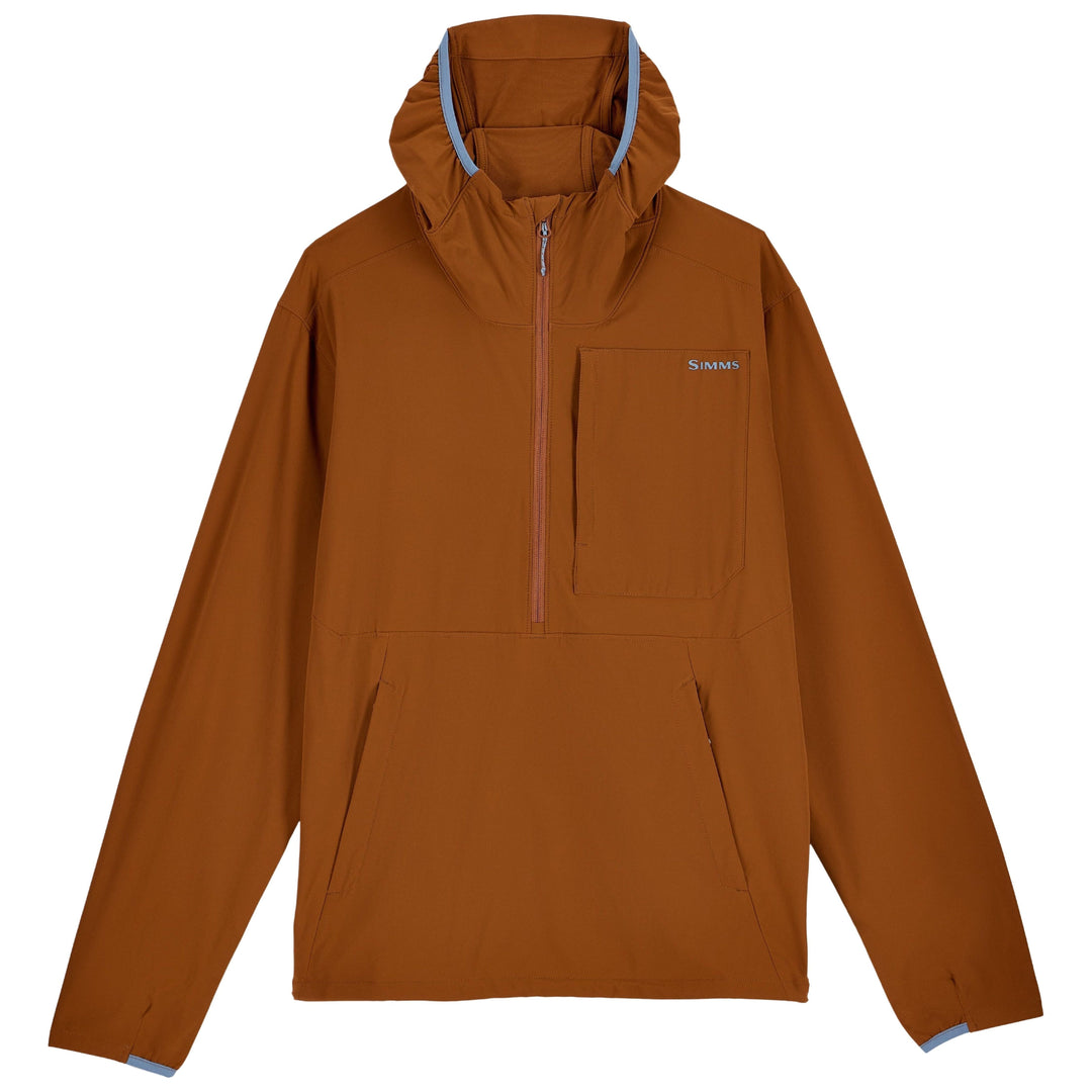 Simms Men's Rogue Flex Half-Zip Pullover Stonefly Image 01