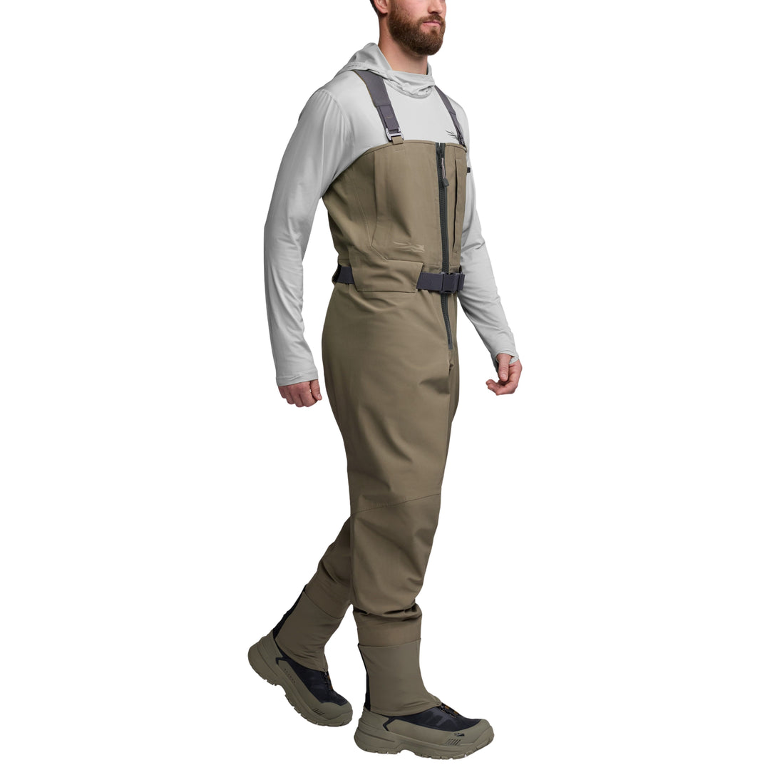 Sitka CrossCurrent Zip GTX Wader Bark Brown Image 03