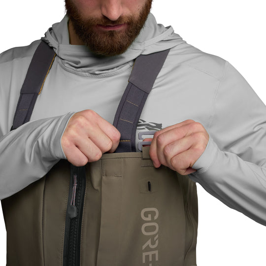 Sitka CrossCurrent Zip GTX Wader Bark Brown Image 06