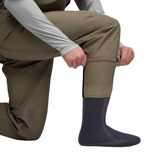 Sitka CrossCurrent Zip GTX Wader Bark Brown Image 10