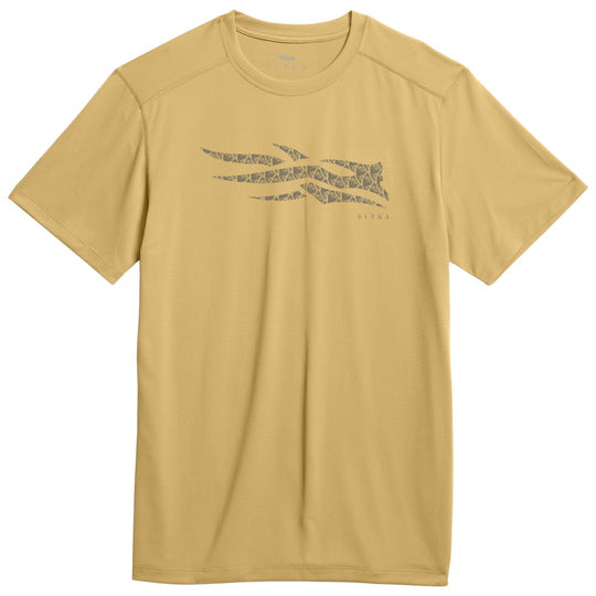Sitka Icon Scales Tech Tee Straw Yellow Image 02