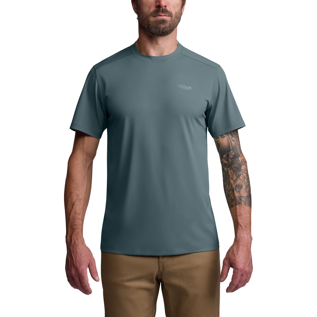 Sitka Tech Tee Gravel Blue Image 03