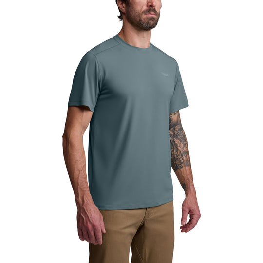 Sitka Tech Tee Gravel Blue Image 04