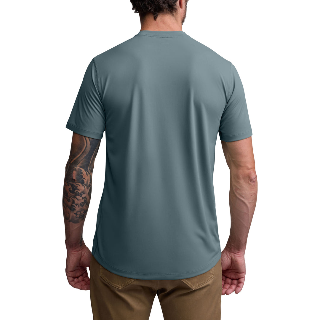 Sitka Tech Tee Gravel Blue Image 05