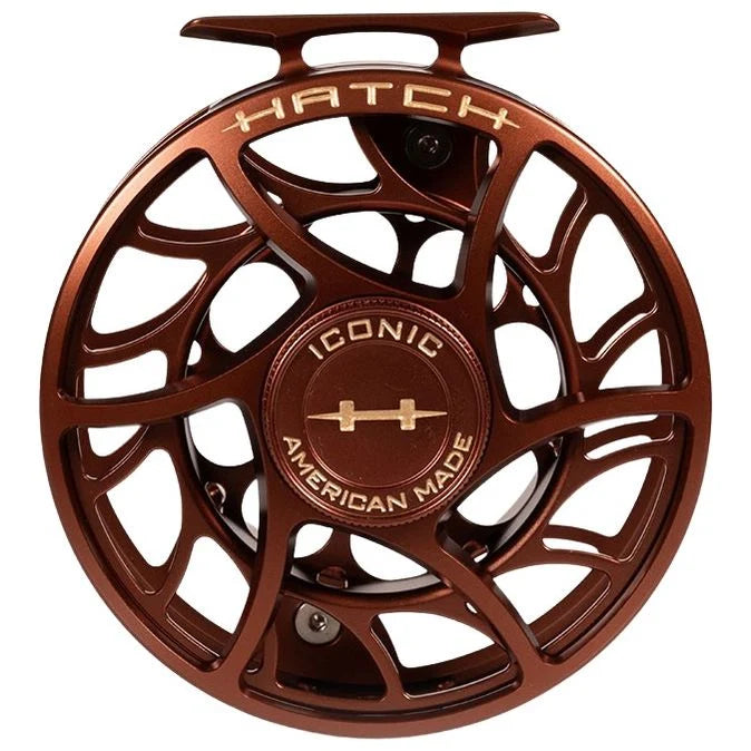 Hatch Custom Rust Iconic Mid Arbor Fly Reel