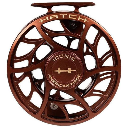 Hatch Custom Rust Iconic Mid Arbor Fly Reel