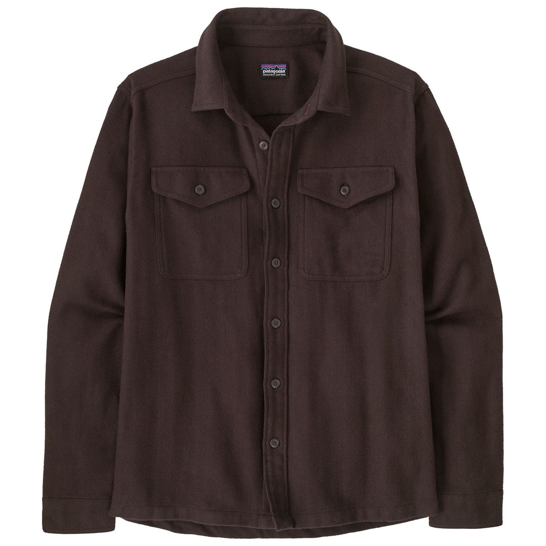 Patagonia Men's Fjord Flannel Shirt Mirror Weave: Den Brown Image 01