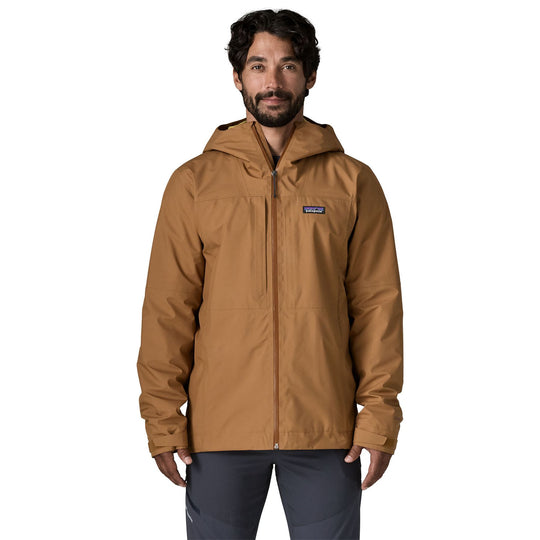 Patagonia Men's Insulated Boulder Fork Rain Jacket Deer Brown Image 02