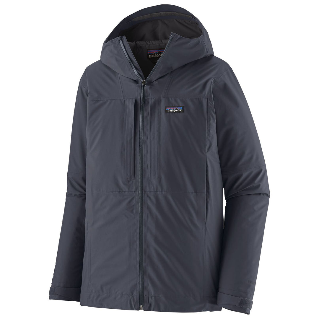 Patagonia Men's Insulated Boulder Fork Rain Jacket Smolder Blue Image 01