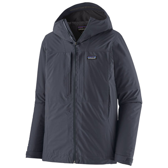 Patagonia Men's Insulated Boulder Fork Rain Jacket Smolder Blue Image 01