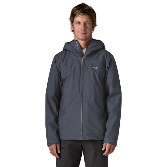 Patagonia Men's Insulated Boulder Fork Rain Jacket Smolder Blue Image 02