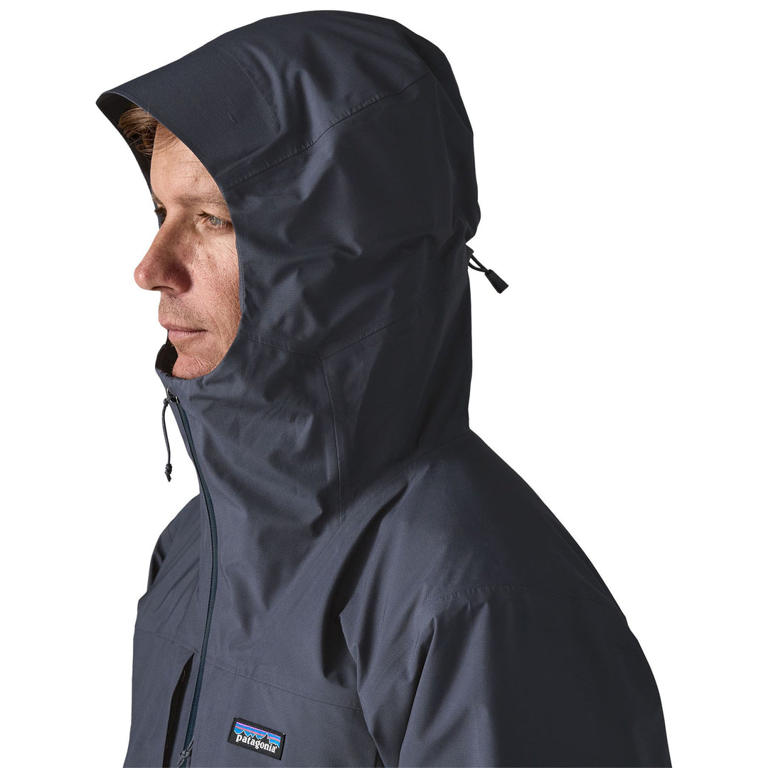 Patagonia Men's Insulated Boulder Fork Rain Jacket Smolder Blue Image 05