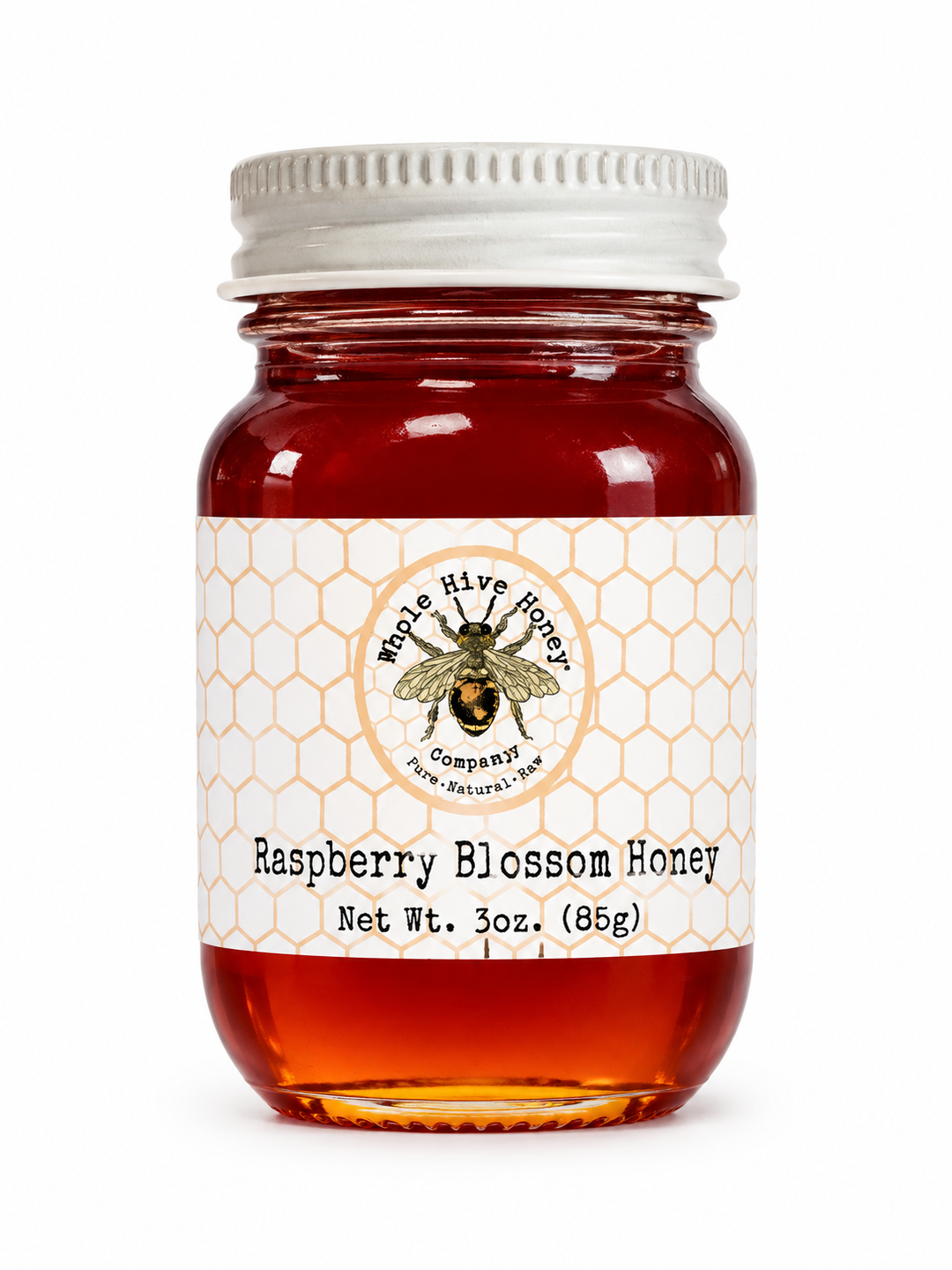Whole Hive Honey Bottled Honey 3 oz. Mini-Mason Jar