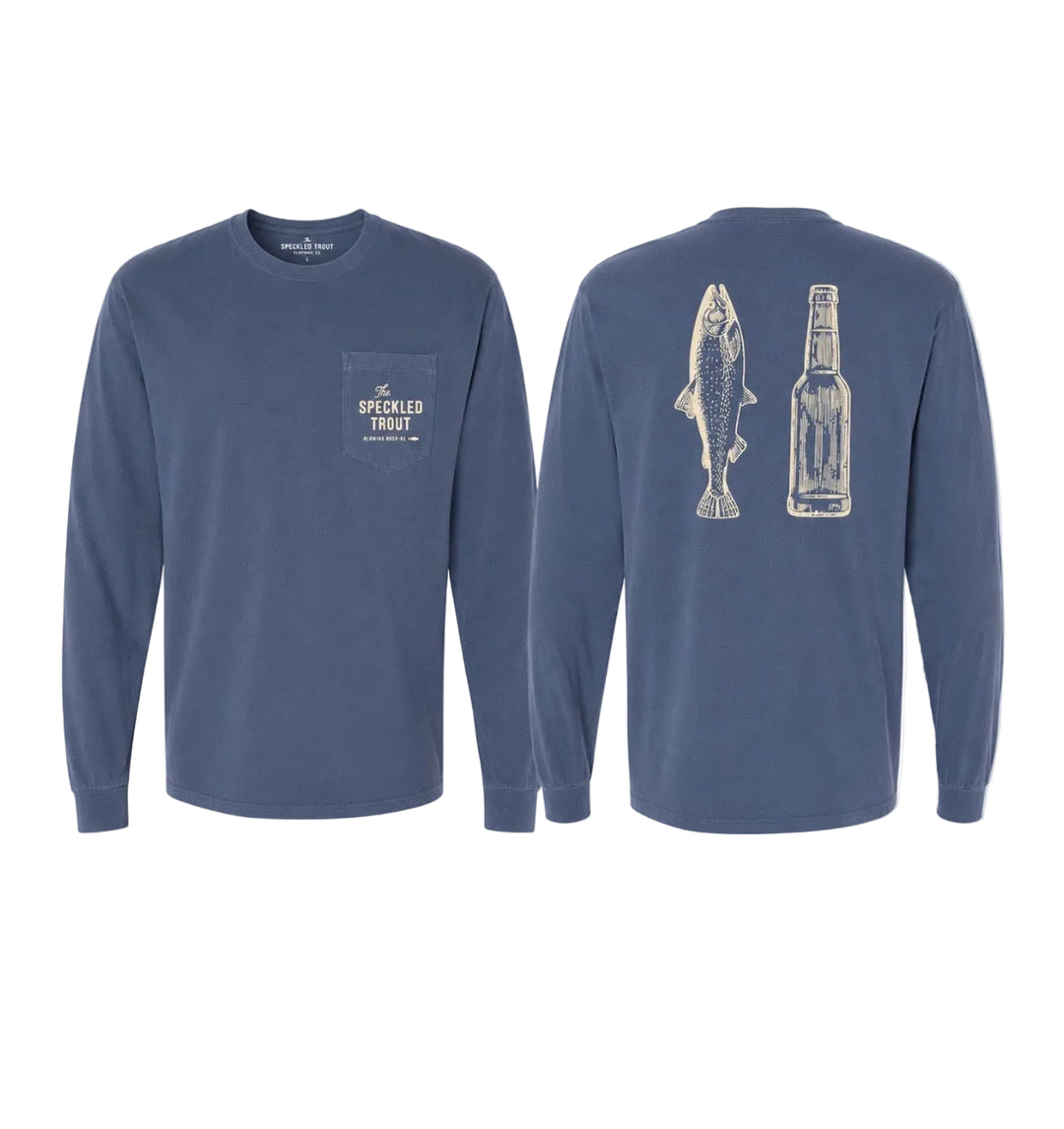 TSTO R&B Trout and Bottle Comfort Colors LS T-Shirt