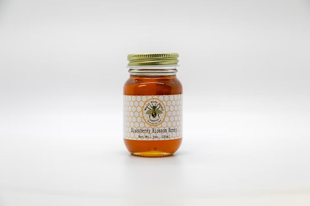 Whole Hive Honey Bottled Honey 3 oz. Mini-Mason Jar