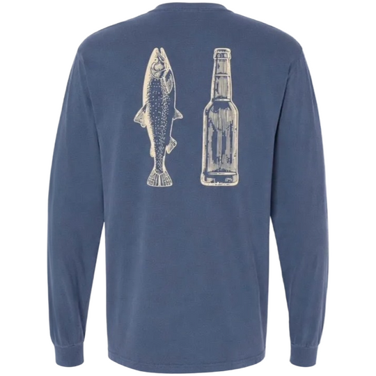 TST R&B Trout and Bottle Comfort Colors LS T-Shirt