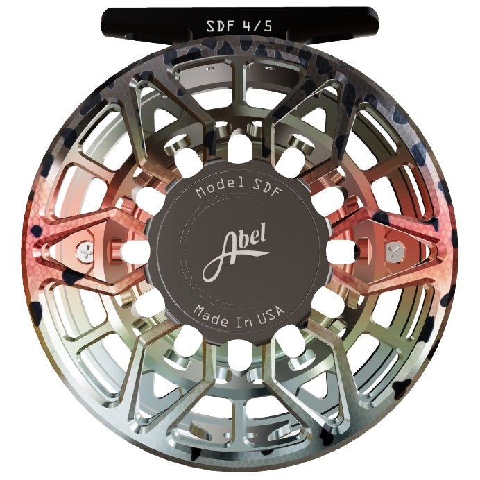 Abel SDF Reel Native Rainbow 4/5 Slate Gray Drag Knob Black Handle – The Speckled Trout Outfitters