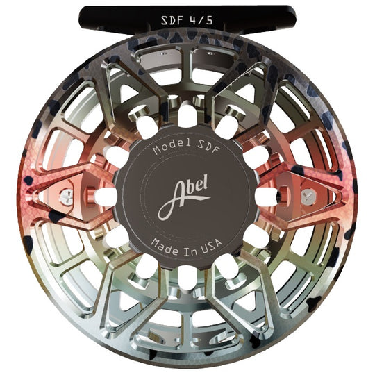 Abel SDF Reel Native Rainbow 4/5 Slate Gray Drag Knob Black Handle Image 01