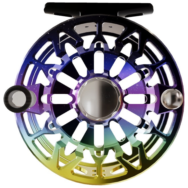 Abel SDF Reel Northern Lights Fade 5/6 Northern Lights Fade Drag Knob Ebony Handle 02